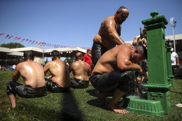 Oil wrestling hotsell